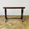 Antique English Console Table on Castors in Mahogany, 1800s 1