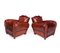 French Leather Moustache Back Club Chairs, 1930s, Set of 2, Image 1