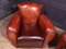 French Leather Moustache Back Club Chairs, 1930s, Set of 2 13