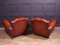 Club chair in pelle, Francia, anni '30, set di 2, Immagine 10