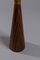 Französische Bilboquet Stehlampe aus Holz & Messing, 1970er 3