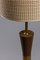 Französische Bilboquet Stehlampe aus Holz & Messing, 1970er 4