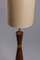 Französische Bilboquet Stehlampe aus Holz & Messing, 1970er 2
