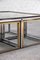 Metal and Brass Coffee Table with Nesting Tables from Maison Charles, 1970s, Set of 5 7