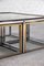 Metal and Brass Coffee Table with Nesting Tables from Maison Charles, 1970s, Set of 5, Image 7