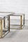 Metal and Brass Coffee Table with Nesting Tables from Maison Charles, 1970s, Set of 5, Image 9