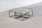 Metal and Brass Coffee Table with Nesting Tables from Maison Charles, 1970s, Set of 5, Image 1