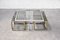 Metal and Brass Coffee Table with Nesting Tables from Maison Charles, 1970s, Set of 5 4