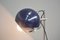 Lámpara de mesa Eye Ball era espacial en azul de Goffredo Reggiani, años 70, Imagen 4