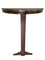 Art Deco French Wood and with Marble Top Demi Lune Console Table, 1930s, Image 1