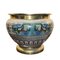 Japanese Enamel and Brass Jardiniere, 1920s, Image 1