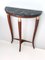Ebonized Beech Console Table with Portoro Marble Top attributed to Paolo Buffa, Italy, 1950s 4