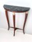 Ebonized Beech Console Table with Portoro Marble Top attributed to Paolo Buffa, Italy, 1950s, Image 4