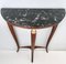 Ebonized Beech Console Table with Portoro Marble Top attributed to Paolo Buffa, Italy, 1950s 5