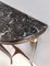 Ebonized Beech Console Table with Portoro Marble Top attributed to Paolo Buffa, Italy, 1950s 12