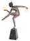 Escultura de bailarina Pagan Art Déco de Derenne para Max Le Verrier, años 20, Imagen 3