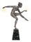 Escultura de bailarina Pagan Art Déco de Derenne para Max Le Verrier, años 20, Imagen 1