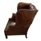 Early 20th Century English Leather Wing Chair, Image 3