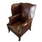 Early 20th Century English Leather Wing Chair 4
