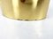 Brocca e bicchieri in ottone placcato in oro di Pierre Forsell per Skultuna, anni '60, set di 13, Immagine 11