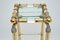 Vintage Glass, Brass and Acrylic Side Table, 1970s, Image 4