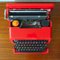 Red Valentine Typewriter by Ettore Sottsass & Perry King for Olivetti Synthesis, 1970s 2