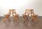 Wooden Folding Chairs from Fratelli Reguitti, Italy, 1950s, Set of 15 4