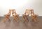 Wooden Folding Chairs from Fratelli Reguitti, Italy, 1950s, Set of 15, Image 4