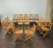 Wooden Folding Chairs from Fratelli Reguitti, Italy, 1950s, Set of 15, Image 3