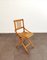 Wooden Folding Chairs from Fratelli Reguitti, Italy, 1950s, Set of 15 13