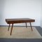 Mesa de madera tallada y trabajado atribuida a las Primeras Obras atribuidas a Paolo Buffa finales de los 50. La mesa presenta dos cajones escondidos y puede servir de extensión, años 50, Imagen 12