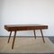 Mesa de madera tallada y trabajado atribuida a las Primeras Obras atribuidas a Paolo Buffa finales de los 50. La mesa presenta dos cajones escondidos y puede servir de extensión, años 50, Imagen 13