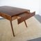 Mesa de madera tallada y trabajado atribuida a las Primeras Obras atribuidas a Paolo Buffa finales de los 50. La mesa presenta dos cajones escondidos y puede servir de extensión, años 50, Imagen 6
