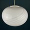 Murano Swirl Glass Pendant Lamp from Vetri Murano, Italy, 1970s 2