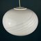 Murano Swirl Glass Pendant Lamp from Vetri Murano, Italy, 1970s, Image 2