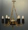 Art Deco Scandinavian Chandelier, 1930s, Image 4