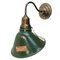 Vintage Industrial American Green Enamel Wall Light by Westinghouse 3