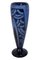 Art Deco Blue Water Vase mit Muster von Schneider, Frankreich, 1920er 6