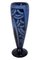 Art Deco Blue Water Vase with Pattern by Schneider, French, 1920s 6