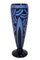 Art Deco Blue Water Vase with Pattern by Schneider, French, 1920s 7