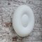 Vintage German Oval White Opaline Glass Wall Lamps, Image 2