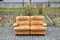 Modulare Vintage Cognacfarbene Modulare Vintage Sofas von Dreipunkt, 1970er, 2er Set 2