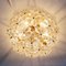 Large Mid-Century Floral Ceiling Light in Murano Glass by Ernst Palme, Germany, 1970s 9