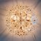 Large Mid-Century Floral Ceiling Light in Murano Glass by Ernst Palme, Germany, 1970s 10