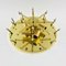 Large Mid-Century Floral Ceiling Light in Murano Glass by Ernst Palme, Germany, 1970s 12