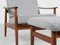 Danish Lounge Chair and Ottoman in Teak attributed to Arne Vodder for Cado, 1960s, Set of 2, Image 6