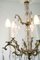 Brass Chandelier with Prisms, 1920s 5