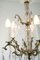 Brass Chandelier with Prisms, 1920s, Image 5