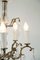 Lámpara de araña de latón con prismas, años 20, Imagen 8