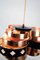 Copper Ceiling Lamp from Werner Schou, 1970s, Image 4